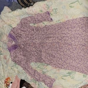 Purple 100% rayon dress size M